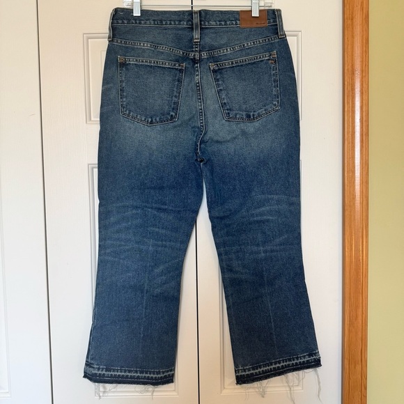 Madewell Retro Crop Bootcut Jeans Callahan Wash Released Hem - Picture 3 of 7